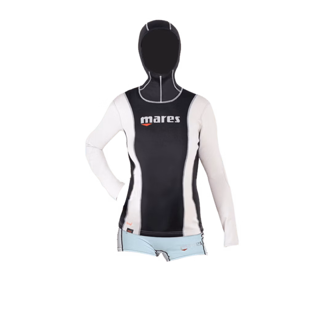 Mares Fire Skin Long sleeve with Hood Rashguard - She Dives - Image 2