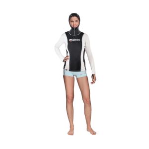 Mares Fire Skin Long Sleeve With Hood - She Dives| Mares Rashguards | Mares Singapore