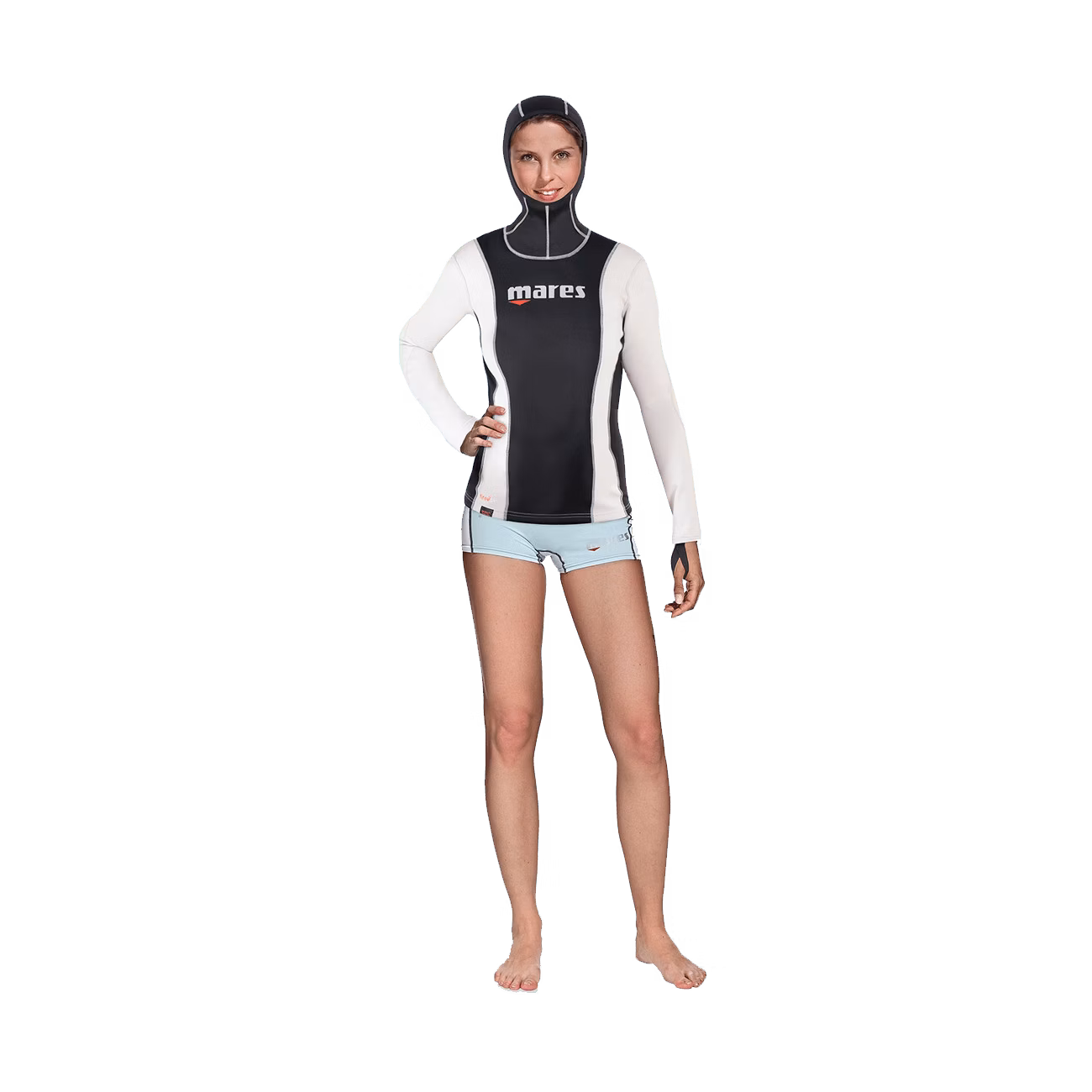 Mares Fire Skin Long Sleeve With Hood - She Dives| Mares Rashguards | Mares Singapore